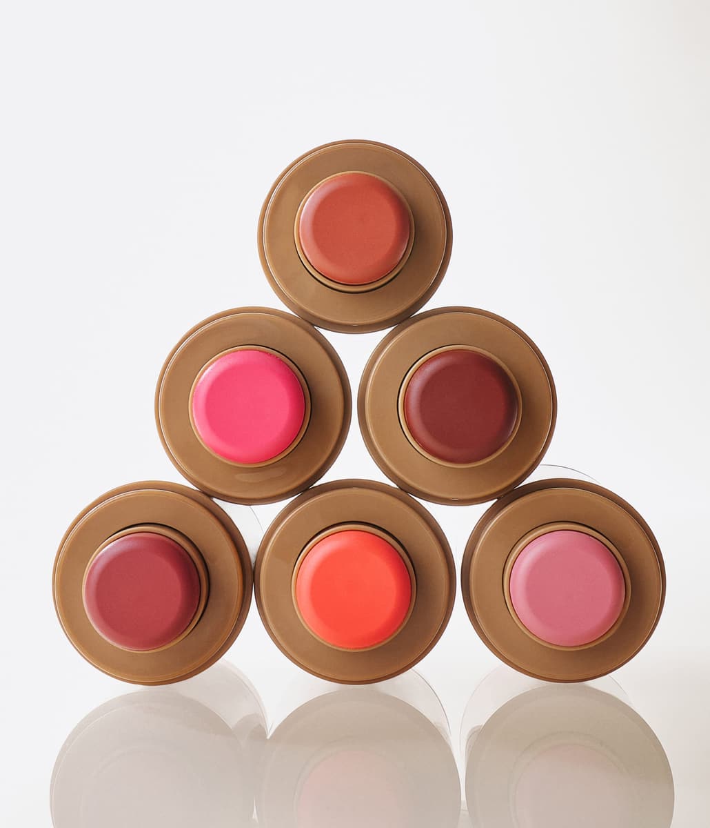 six pocket blushes: freckle, juice box, toasted teddy, sleepy girl, spicy marg, piggy