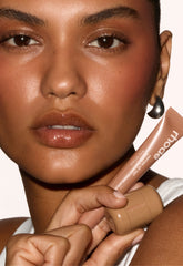model wearing the shimmer set