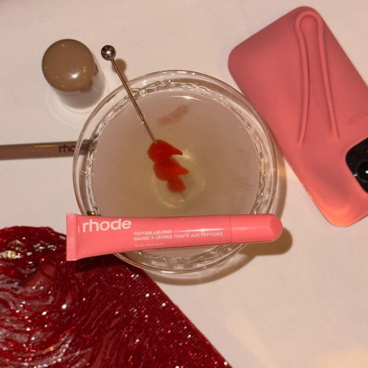peptide lip tint sweet pea and sweet pea lip case